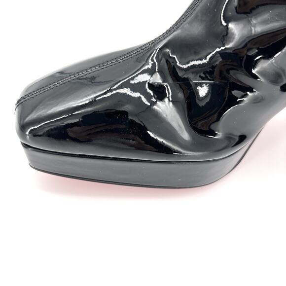 NEW Christian Louboutin Alleo 90 Patent Knee High Platform Boots 41 - Picture 6 of 9